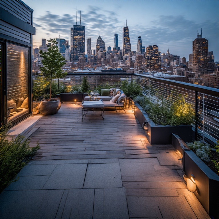 rooftop deck, Morton Grove Custom Decks, Morton Grove Custom Decks