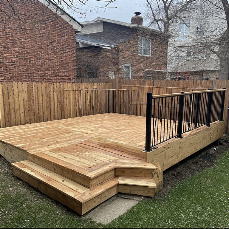 wooden deck